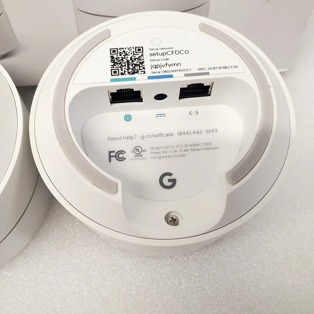 Google Wifi AC1200 Mesh Wi-Fi System 3 Pack Model GJ2CQ  Open Box